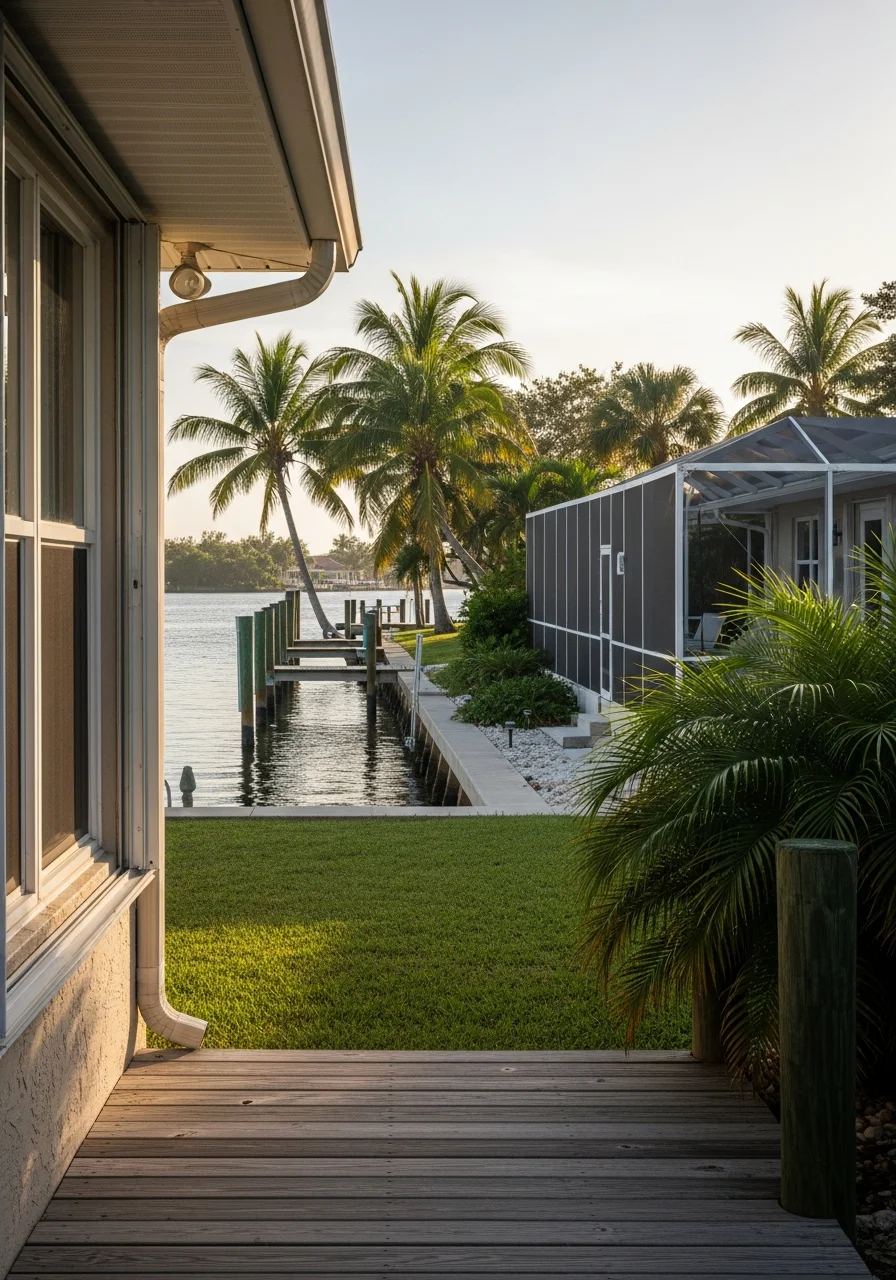 Bradenton waterfront or riverfront property showing local waterside residential character.