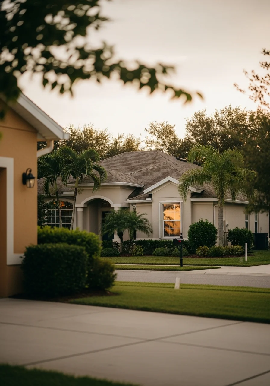 Parrish property or neighborhood scene showing local residential development pattern.
